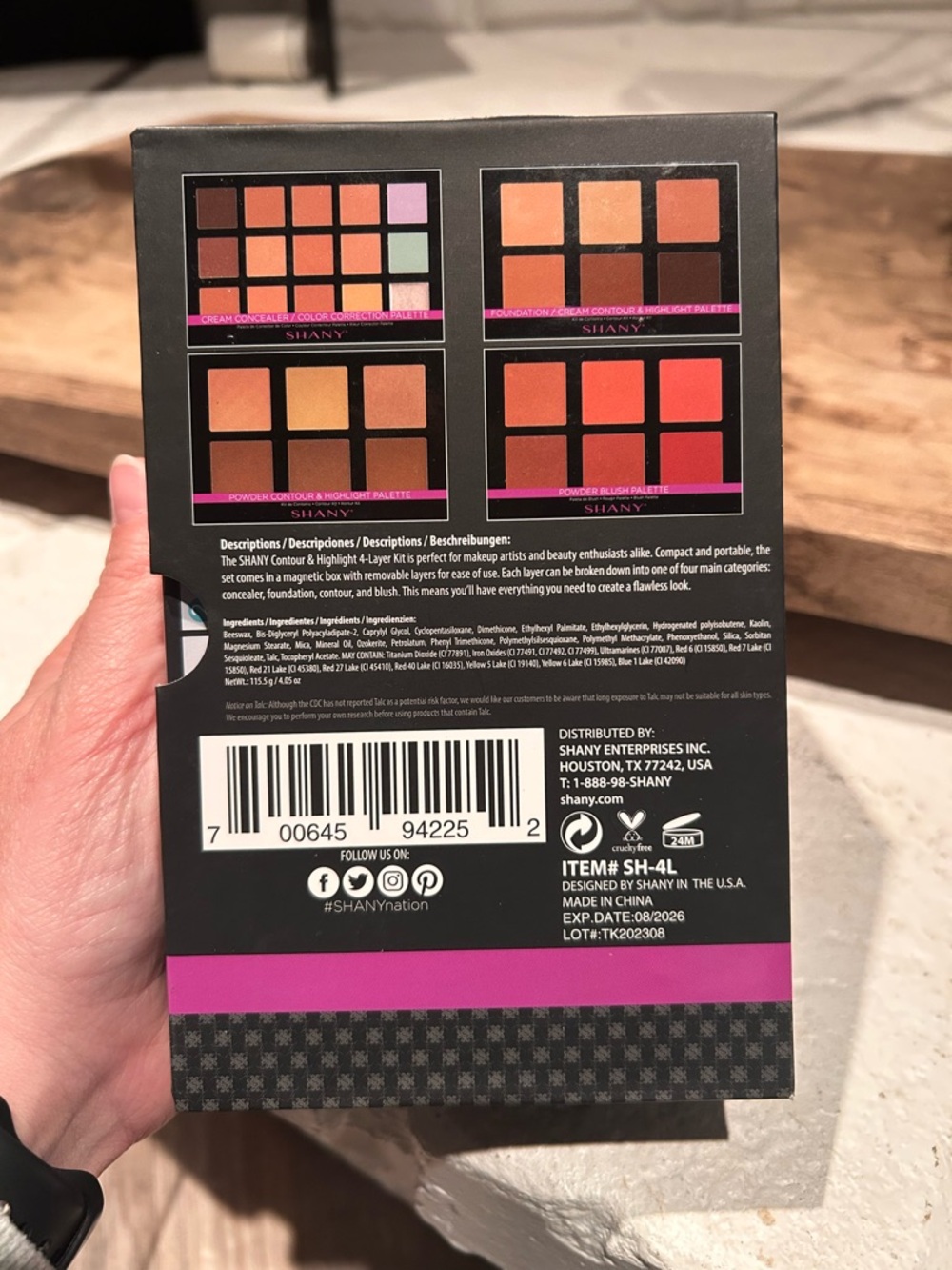 SHANY Contour & Highlight 4-Layer Makeup Kit - Picture 3 of 6